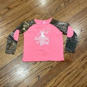 “Hunt Like a Girl” Realtree Camouflage Shirt – Size 4T